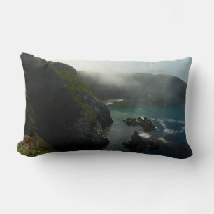 Foggy Anacapa Island at Channel Islands Lumbar Cushion