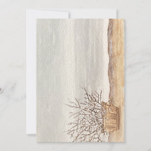 foggy beach invitation