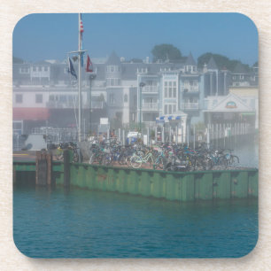 Foggy Bike Dock Coaster