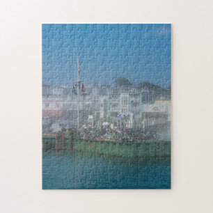 Foggy Bike Dock Jigsaw Puzzle