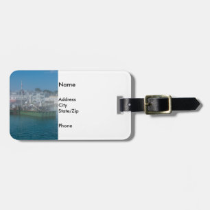 Foggy Bike Dock Luggage Tag