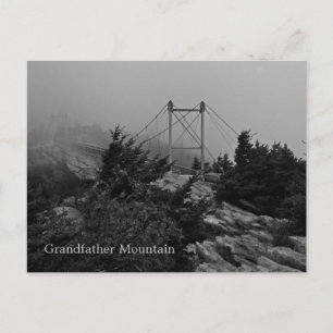 Foggy Bridge Grandfather Mountain Postcard