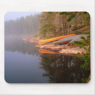 Foggy Canoe Campsite, Lake Kawnipi, Mouse Pad