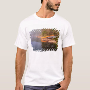 Foggy Canoe Campsite, Lake Kawnipi, T-Shirt