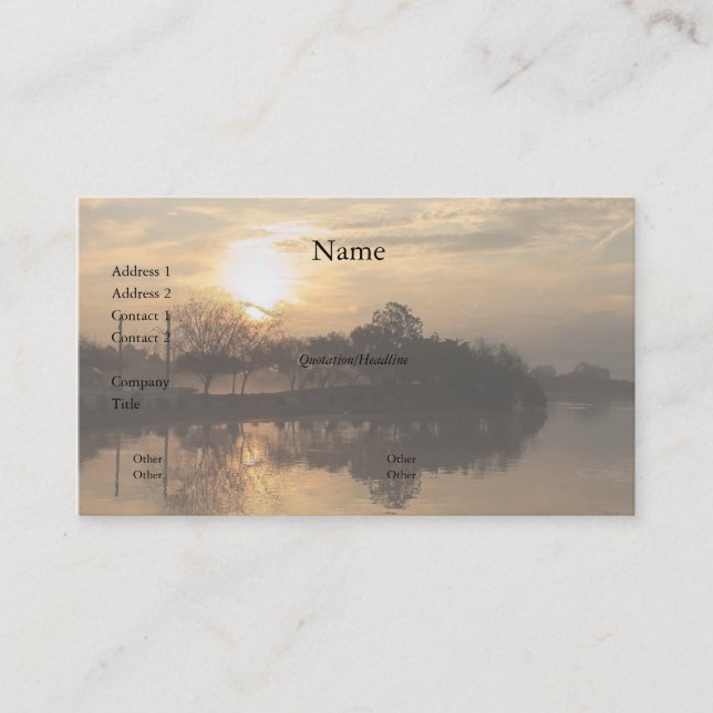 Foggy Day 9 Business Card (Front)