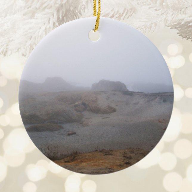 Foggy Day Photo Ceramic Tree Decoration (Foggy Day Photo Ceramic Ornament)