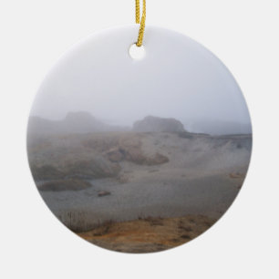 Foggy Day Photo Ceramic Tree Decoration