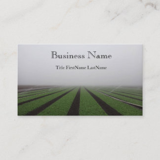 foggy field business card
