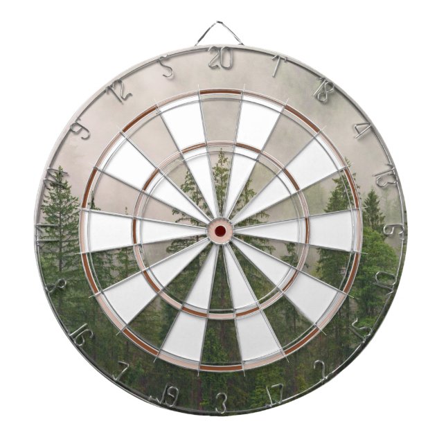 Foggy Forest Dartboard (Front)