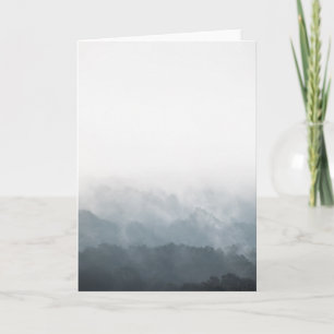 Foggy Forest Nature Photo Card