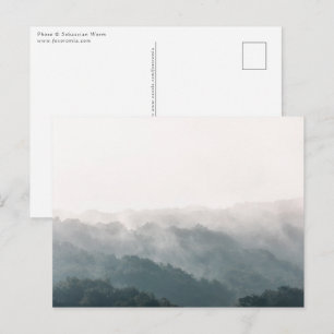 Foggy Forest Nature Photograph Postcard