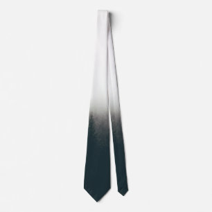 Foggy Forest Pine Mountain Aesthetic Art Tie