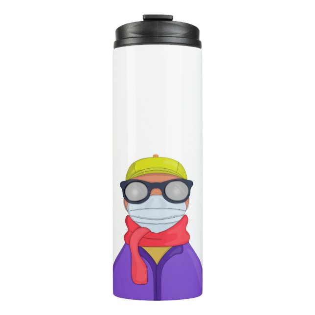Foggy Glasses Thermal Tumbler (Front)