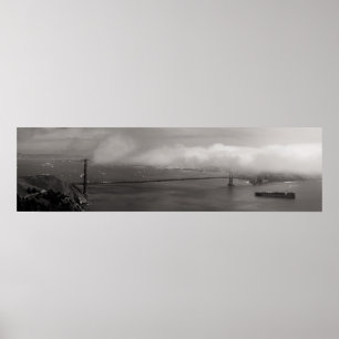 Foggy Golden Gate Poster