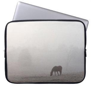 Foggy Grazing Laptop Sleeve