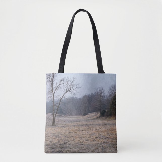 Foggy Meadow Tote Bag (Front)