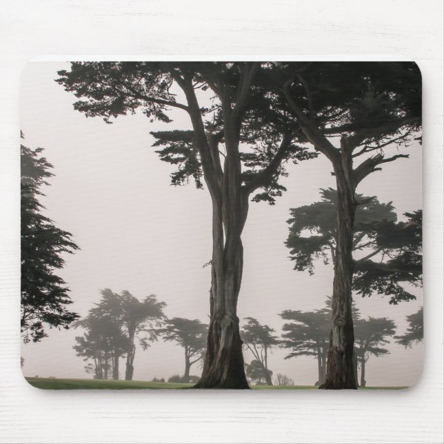 foggy misty morning mouse pad (Front)