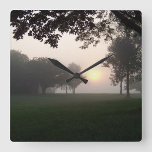 Foggy Morning Wall Clock