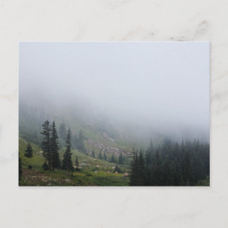 Foggy Mountain Slope photo postcard