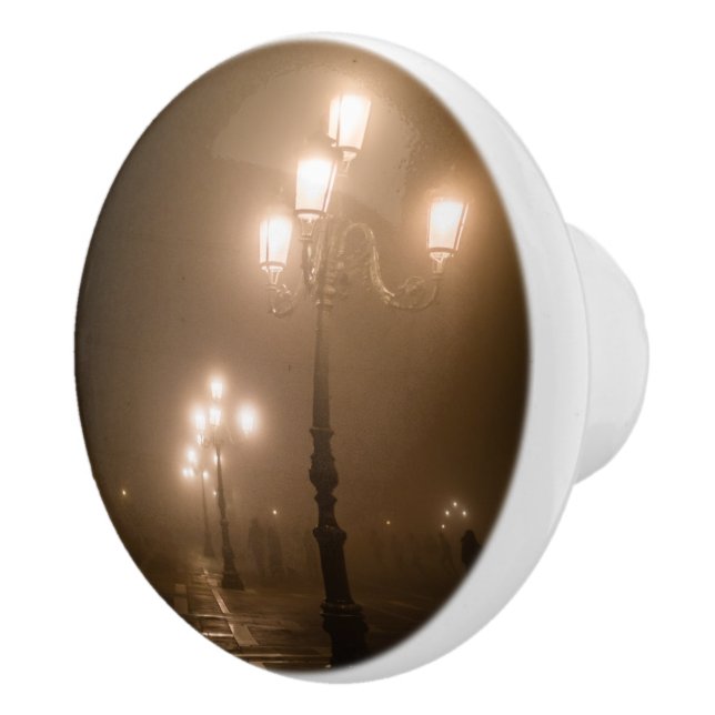 Foggy Piazza San Marco, Venice Ceramic Knob (Right)