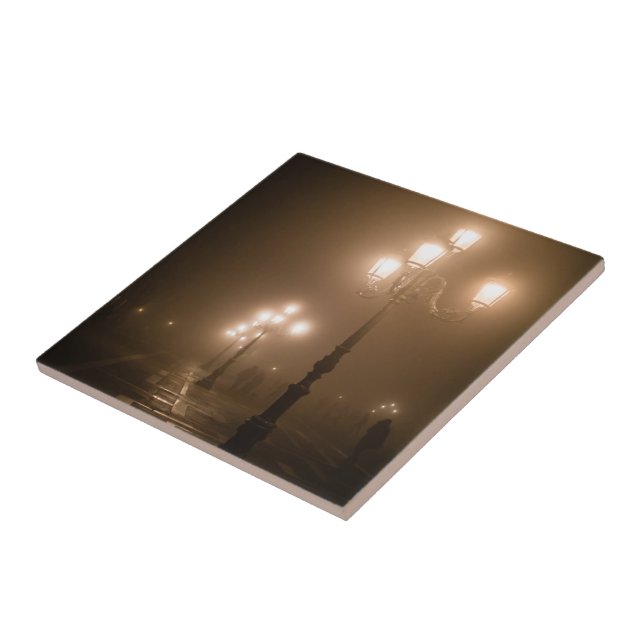 Foggy Piazza San Marco, Venice Ceramic Tile (Side)