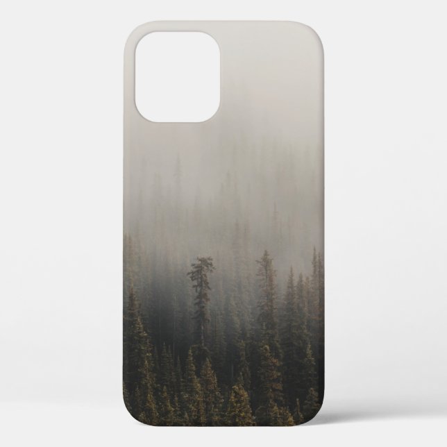 FOGGY PINE TREES Case-Mate iPhone CASE (Back)