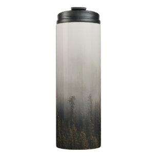 FOGGY PINE TREES THERMAL TUMBLER