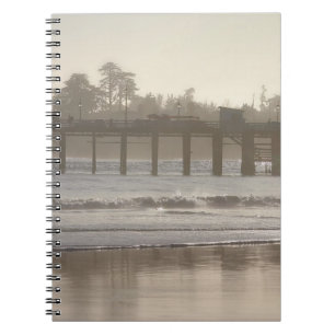 Foggy Santa Cruz Wharf Notebook