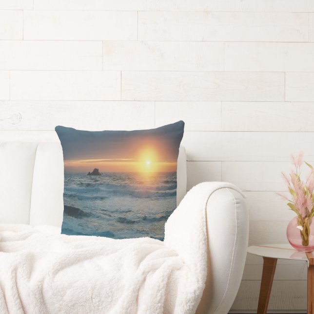 Foggy Sunset/Seascape..... Cushion (Couch)