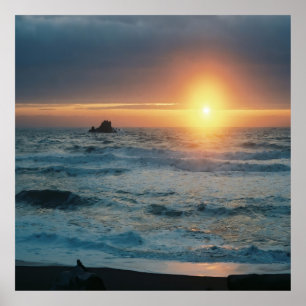Foggy Sunset/Seascape....... Poster