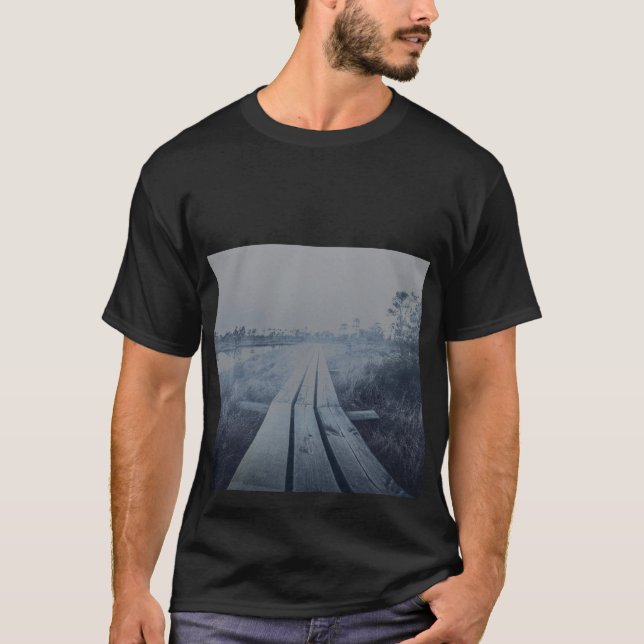 Foggy swamp landscape T-Shirt (Front)