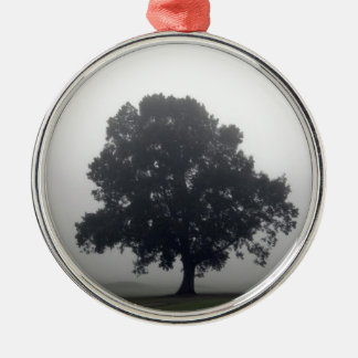 Foggy Tree Metal Ornament