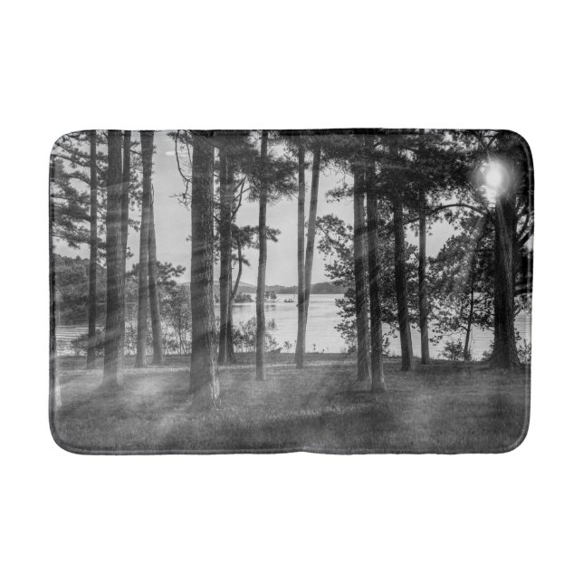 Foggy Trees At Table Rock Bath Mat (Front)
