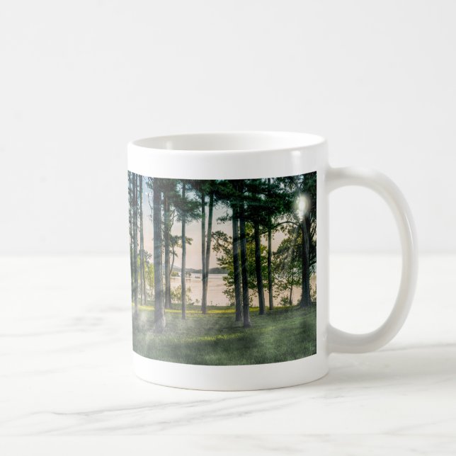 Foggy Trees At Table Rock Coffee Mug (Right)