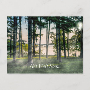 Foggy Trees At Table Rock Get Well Soon Postcard