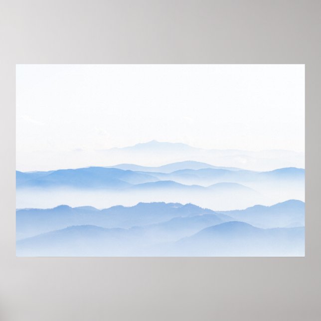 Foggy valley layers poster (Front)