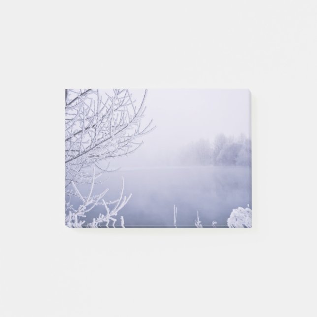 Foggy Winter Day by the River Post-it Notes (Front)