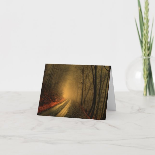 foggy wood card (Front)