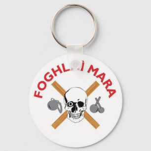 Foghlai Mara Keychain, White Key Ring