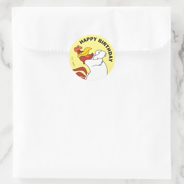 Foghorn Leghorn Arms Crossed Classic Round Sticker (Bag)