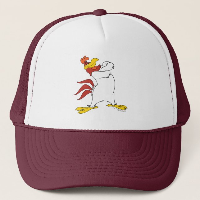 Foghorn Leghorn Arms Crossed Trucker Hat (Front)