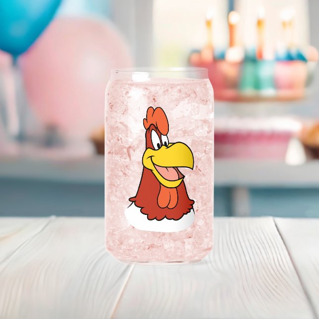 Foghorn Leghorn Closeup Can Glass (Insitu (Baby Shower))