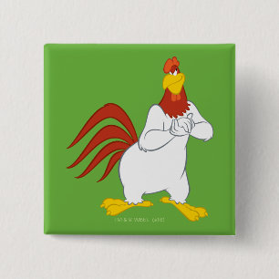 Foghorn Leghorn   Mischievous Stare 15 Cm Square Badge