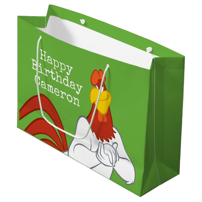 Foghorn Leghorn | Mischievous Stare Large Gift Bag (Front Angled)