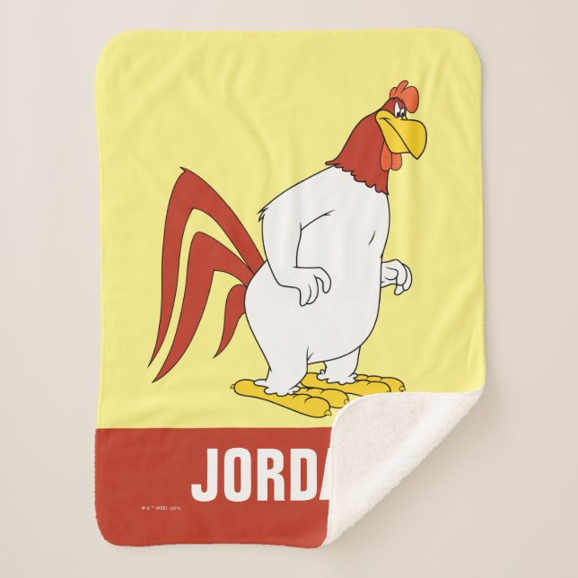 Foghorn Leghorn Sherpa Blanket (Front)