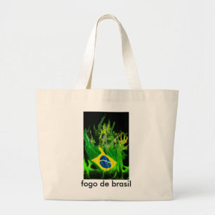 Fogo de Brasil Large Tote Bag