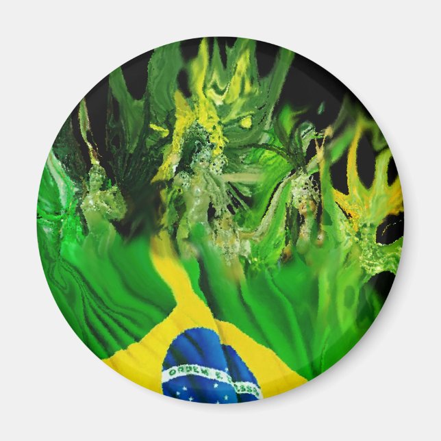 Fogo de Brasil Magnet (Front)