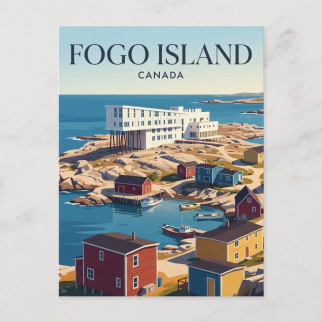 Fogo Island Canada Postcard (Front)