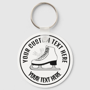 Fogure Skating Ice Skating  Icon Custom Keychain