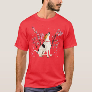 Fohound and Beautiful Spring Sakura Cherry Blossom T-Shirt
